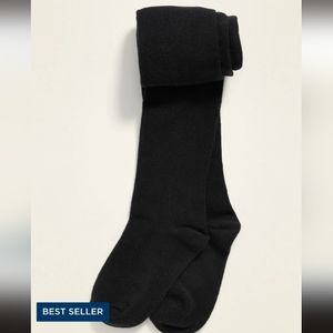 New with tag nwt toddler black cotton tights stockings thick warm winter black
